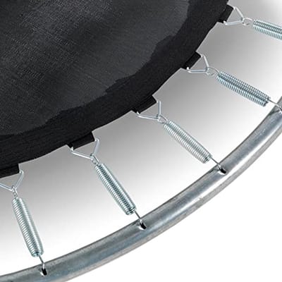 Ronde Inbouw Trampoline - Ø244cm - Compacte Tuintrampoline met Veiligheidsnet en Voetbescherming - Zwart