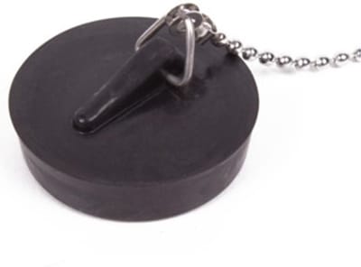 Benson Afvoerstop - 44 mm - gootsteen dop - gootsteenstopper - met RVS ketting 30 cm