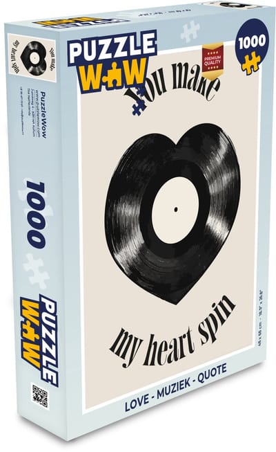 Puzzel Love - Muziek - Quote - Legpuzzel - Puzzel 1000 stukjes volwassenen