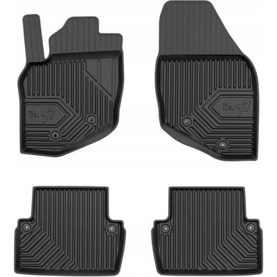 FROGUM No. 77 Rubberen Automatten - Geschikt voor VOLVO V70 II (1999-2007) - 4-delige set - TPE - Zwart