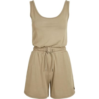 Urban Classics - Short Sleevless Modal Playsuit - XS - Groen