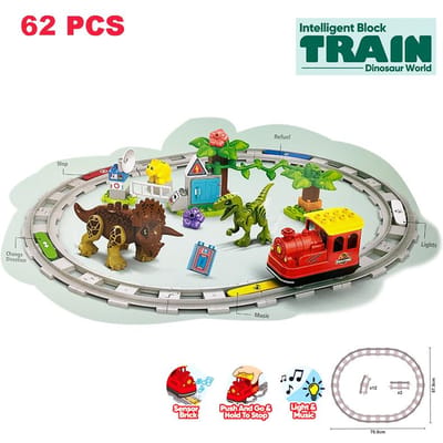 Grote Constructieblokken Werkt ideaal als Kindercadeau met Treinset DIY Spoorbaan Monteren Interactief Leren-