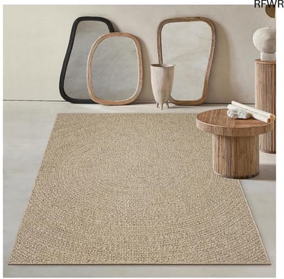Weerbestendig tapijt voor binnen en buiten - jute-look, 60 x 90 cm