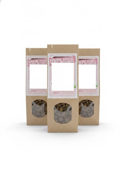 animalking Natural Trainers - Trainingssnacks - Struisvogel - voor Honden - Hypoallergeen & Graanvrij - 3 x 150 gram