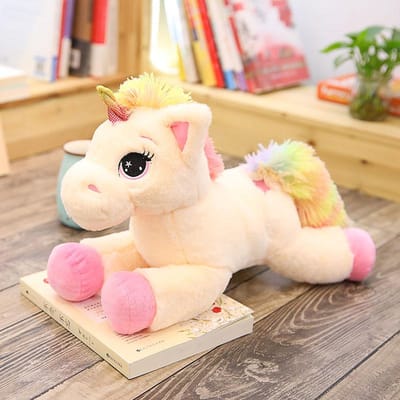 1 Stuk 40-80cm 2 Stijlen Grote Leuke Cartoon Eenhoorn Pluche Speelgoed Knuffeldier Paard Kussen Zachte Pop Huisdecoratie Geliefde Verjaardagscadeau 40cm