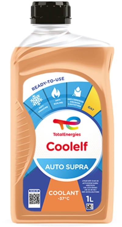 Total Coolelf Auto Supra 2F -37°C koelvloeistof 1 liter