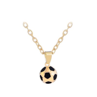 Fashion Favorite Ketting met Voetbal Hanger - Goudkleurig - 45 + 5 cm