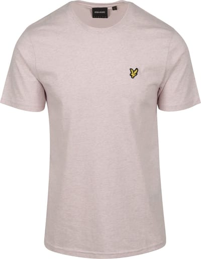Lyle and Scott T-shirt Heather Lichtroze - Maat M - Heren - Casual T-shirts
