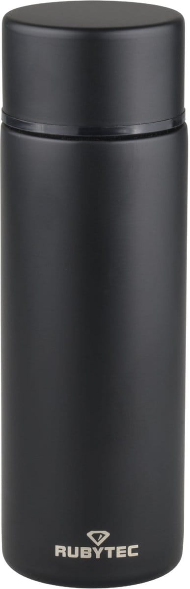 Rubytec Shira Quickshot - 120 ml - Thermosbeker - Espresso To Go - Vacuüm Drinkfles - Thermosfles - Handig Formaat - RVS Drinkfles - Urenlang Koud en Warm Drinken - Drinkfles - Zwart