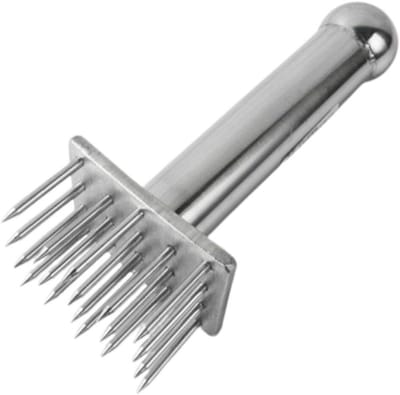 304 Roestvrijstalen Vleesmalser Met 18 Scherpe Naalden - Massief Naaldontwerp - Zwaar Uitgevoerd Barbecue Marinerengadget - Voor Biefstuk - Rundvlees - Kip - Varkensvlees - Vaatwasserbestendig - Afmeting 15.5x5 cm