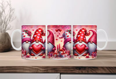 Koffiemok valentijn Gnomes 3 | Valentijn cadeau | Valentijn decoratie | Grappige Cadeaus | Koffiemok | Koffiebeker | Theemok | Theebeker | chocoladebeker