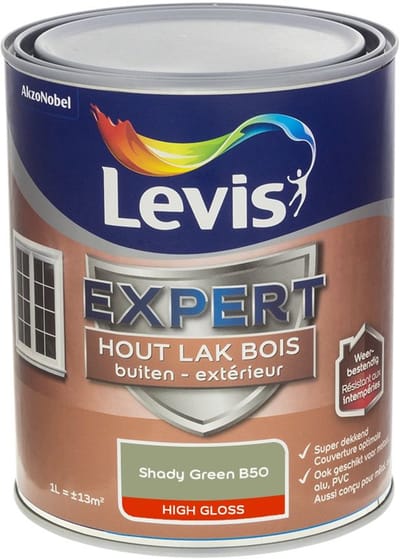Levis - Expert Hout Lak Buiten High Gloss Mix - Shady Green B50 - 1 L