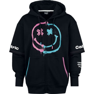 Electric Callboy Vest met capuchon - EMP Signature Collection - L tot XL - voor Vrouwen - zwart