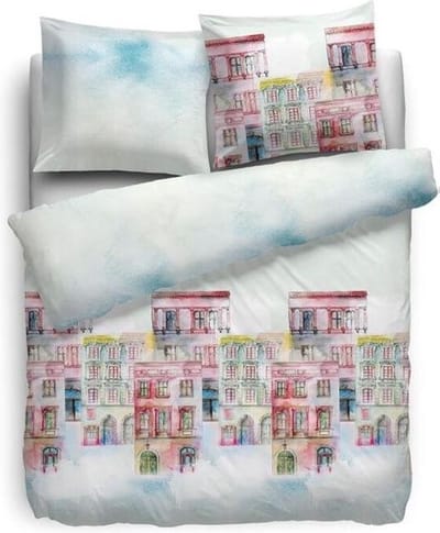 HNL Pure Cotton Boulevard Dekbedovertrek - Eenpersoons - 140x200/220 cm - Multi
