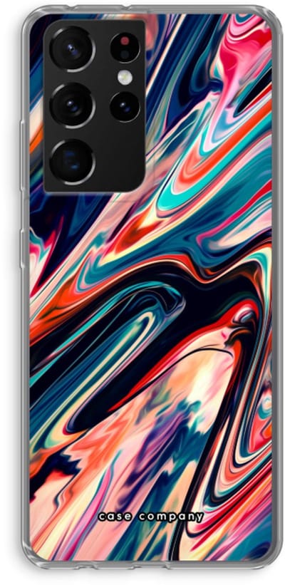 Case Company® - Hoesje geschikt voor Samsung Galaxy S21 Ultra hoesje - Quantum Being - Soft Cover Telefoonhoesje - Bescherming aan alle Kanten en Schermrand