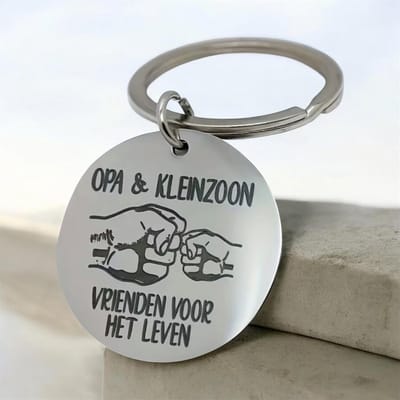 Sleutelhanger Opa & Kleinzoon ( 5.5 X 3 cm)