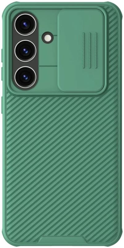 Nillkin CamShield Hoesje Geschikt voor Samsung Galaxy S24 - Back Cover met Camera Slider Groen