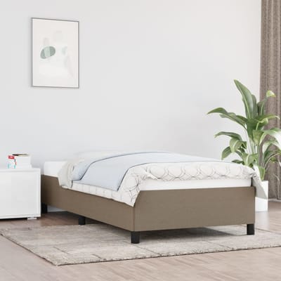 vidaXL - Bedframe - zonder - matras - 80x200 - cm - stof - taupe