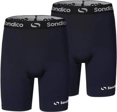 2-Pack Sondico Slindingshort - Sportshort - Lengte 15 cm - Heren - Navy - Maat XXL