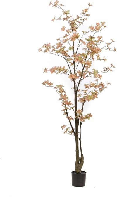 Emerald - Kunstboom Tropaeolum Peach 185cm - Kunstplant voor binnen - Tropaeolum plant - Oost Indische kers
