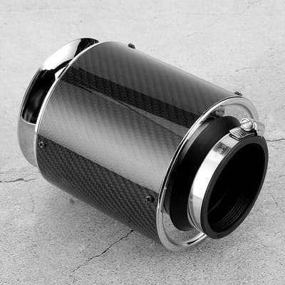 Allecto - Luchtfilter - Auto luchtfilter - Betrouwbare afdichting - 76 mm - Koudere lucht - Verbeterde gasrespons - Geschikt voor universele voertu...