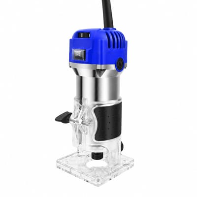 DIMICO - Elektrische Freesmachines - Houtfrees - Frees 29mm - Freesset - Blauw - Inclusief accessoires - 2000W - 6 Snelheden