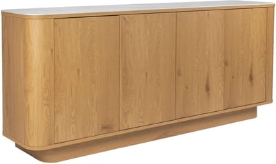 Housecraft Living Almira Dressoir Hoog 180 cm Marmerlook/ Naturel