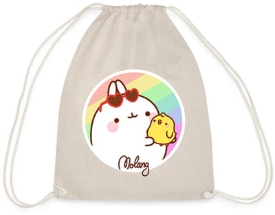 Molang Piu Piu Regenboog Gymtas