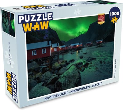 Puzzel Noorderlicht - Noorwegen - Nacht - Legpuzzel - Puzzel 1000 stukjes volwassenen