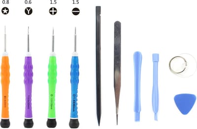Let op type!! JIAFA JF-612-2 10 in 1 Repair Tool Set for iPhone / Samsung