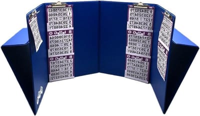 Opvouwbare Bingo Mat - Bingo Kaarthouder - Bingo Spelen - Houdt Meerdere Kaarten - 34 x 12 x 4 Inch