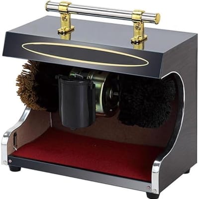 Elektrische Schoenpoetser - Automatische Poetsmachine - Schoenen Glanzend Houden - Inductie Activering - 7KG - Zwart