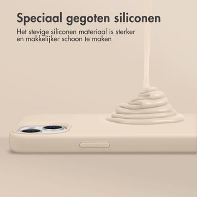 Accezz Hoesje - Geschikt voor Samsung Galaxy A27 (5G) - Liquid Silicone Backcover - Stone