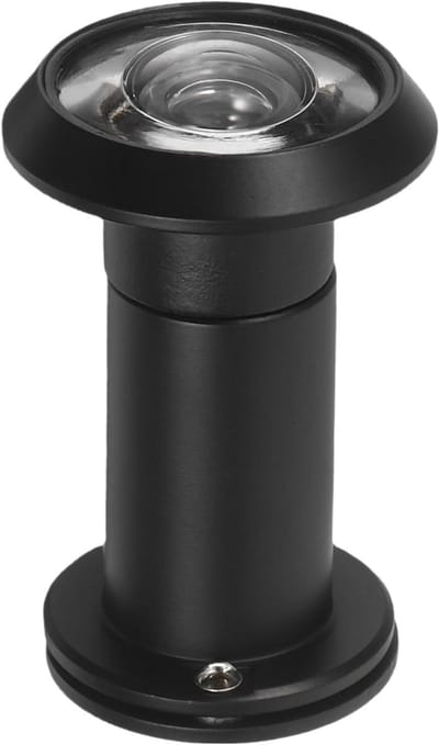 Deurspion Kit - Kijkgaatje Deur - Veiligheid Thuis - Extra Breedhoek - 7.3 cm - Zwart