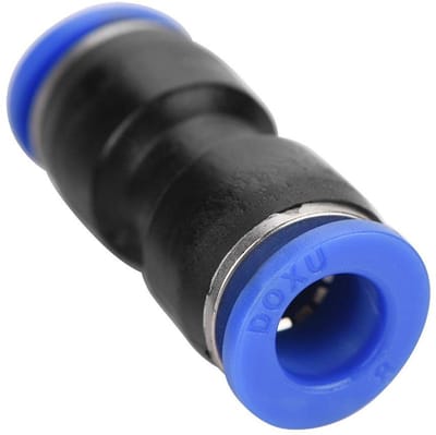 Dailygoods- Rechte Connector OD 4/6/8/10/12/14/16mm - Pneumatische Snelkoppeling - Luchtdruk Aansluiting - Gereedschapsloos Ontkoppelen - Veilig en Betrouwbaar - 360 Graden Draaibaar