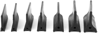 Dailygoods- Schuurblok met Steel - 14 Stuks - Schuurpapier - Hoek- en Contour Schuurblokken - Geschikt voor Keramiek en Kunststof - Diverse Afmetingen