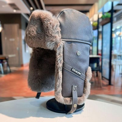 Heren Winter Fluweel Warm Fietsen Elektrische Fiets voor Middelbare en Oudere Mensen Om Kou te Voorkomen In Noordoostelijk Leer Katoenen Hoed In de Winter