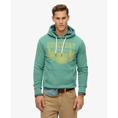 Superdry - Lo-fi Outdoor Mono Relaxed hoodie - Heren - Hoodies