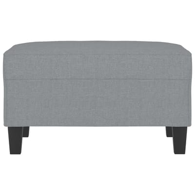 vidaXL Voetenbank 70x55x41 cm stof lichtgrijs