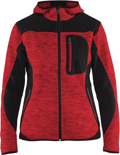 Blaklader Dames Vest met Softshell 4931-2117 - Rood/Zwart - XXXL