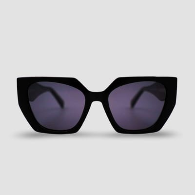 Montuurtjevoorjou - Crystal Black - Zonnebril - Dames zonnebril - Festival Bril - Zwart - Acetaat