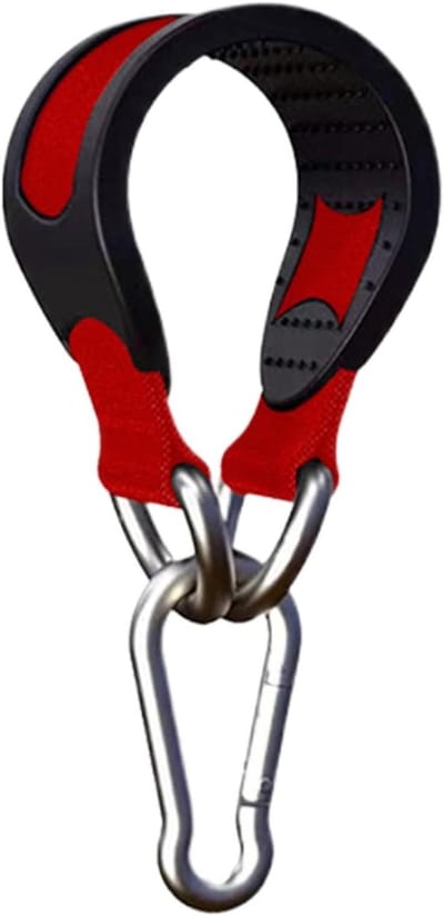 Stootzakhouder - Hangmat houder - Buiten trainen - Versterkte constructie - 2.5 x 25 cm - Rood