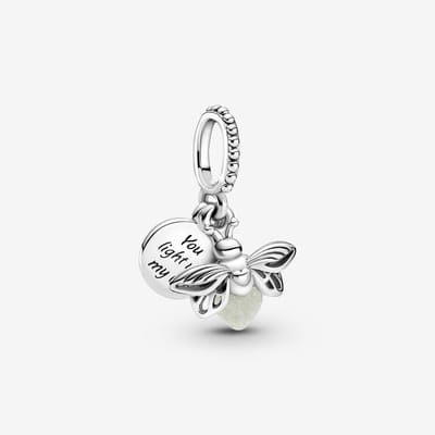 Fler® | 925 Sterling Zilver Bedel | Vuurvliegje | Past op populaire bedel armbanden (standaard-3mm) | Bedels Charms Beads