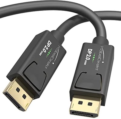 DisplayPort 2.0 Kabel 8K 2m - Voor Gaming PC's en Laptops met Hoge Resolutie 4K / 8K tot 360Hz