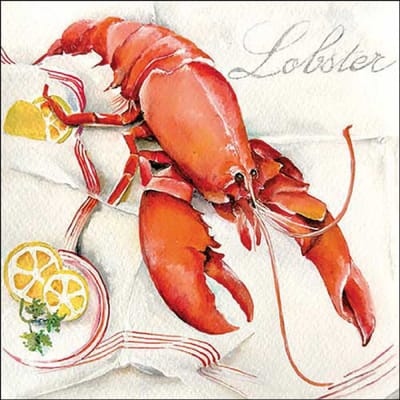 Ambiente papieren servetten Lobster Kreeft 20 pcs 33 x 33 cm