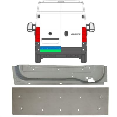 Reparatie plaatwerk achterste deuren voor Fiat Ducato 2006-2025 / Rechts / Set