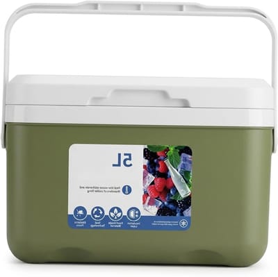 Koelbox - IJskist Cooler - Buitenactiviteiten - Effectieve isolatie - 5L - Groen