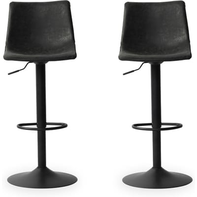 Stozy Barkruk Fara Zwart - 2 Stuks
