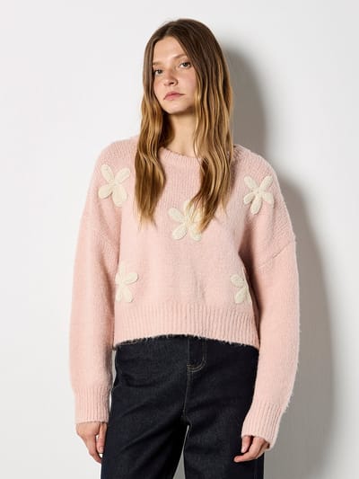 Crochet Daisies Boxy trui