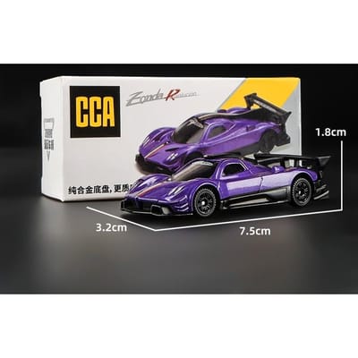 Cca Diecast 1/64 Pagani Zonda Super Voiture Modèle en Alliage Voiture Jouet Pour Garçons Cadeau d'Anniversaire Ornement Pour Collections Voiture Miniature
